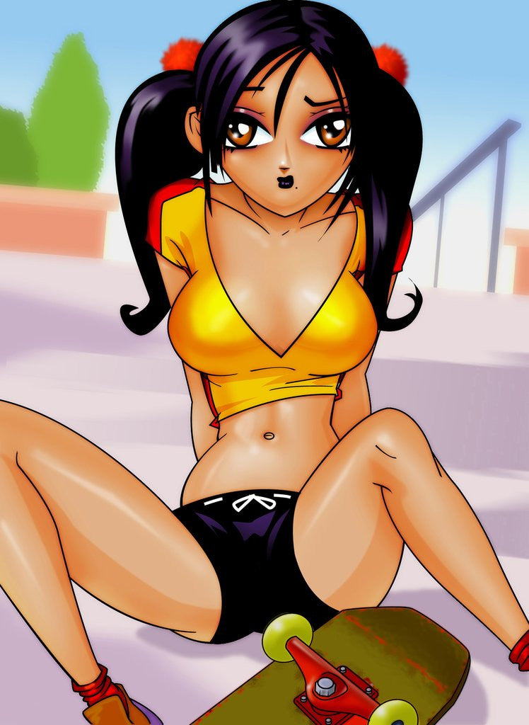 Detail of Anime Skate Beauty by Anonymous