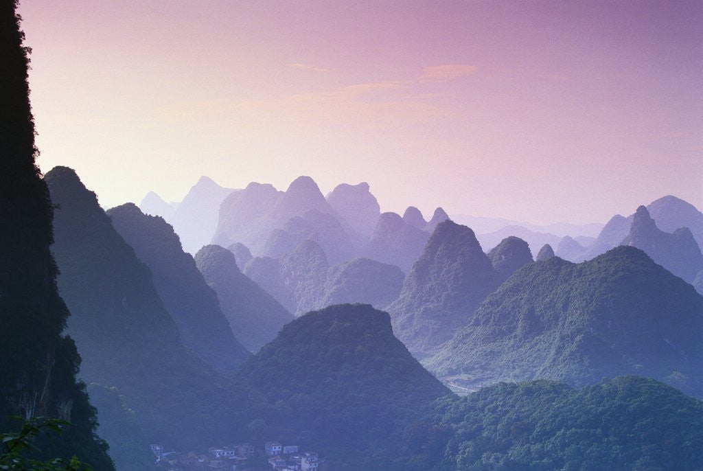 Detail of Mountains in Guangxi Province, China by Anonymous