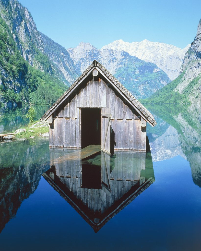 Detail of Fisherman's house in the Ober Lake, Bavaria, Germany by Anonymous