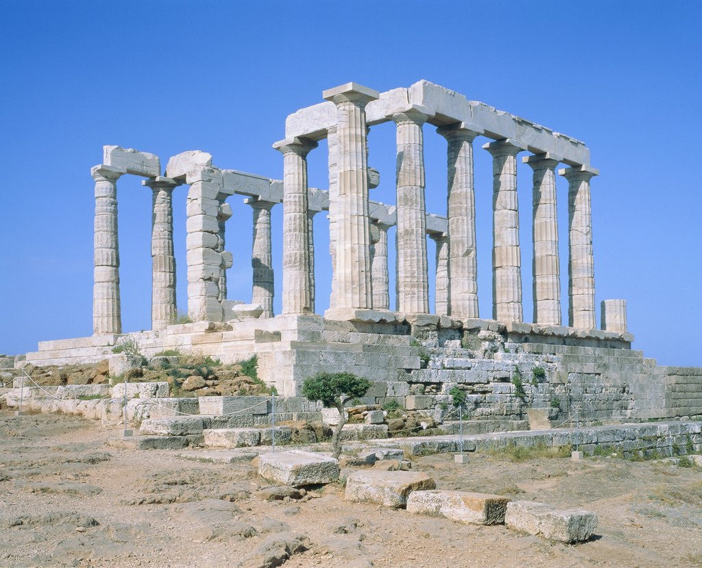 Poseidon Temple in the Sounion National Park, Attica, Greece by Corbis