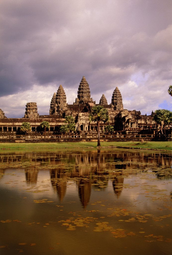 Detail of Angkor Wat temple, Cambodia, Asia by Corbis