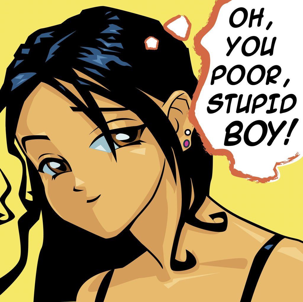 Detail of Oh You Poor Stupid Boy by Anonymous