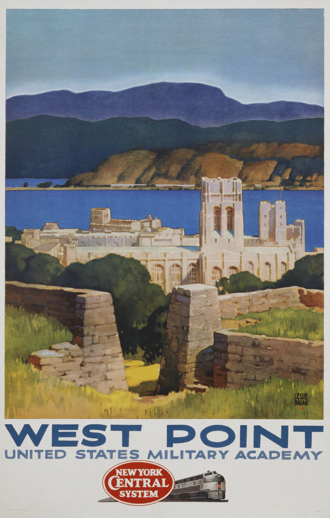 Detail of West Point Poster by Leslie Ragan