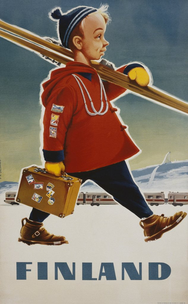 Detail of Finland Poster by O.K. Oksanen