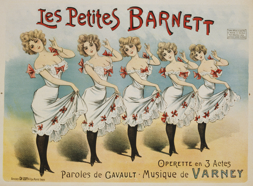 Detail of Les Petites Barnett Poster by Anonymous