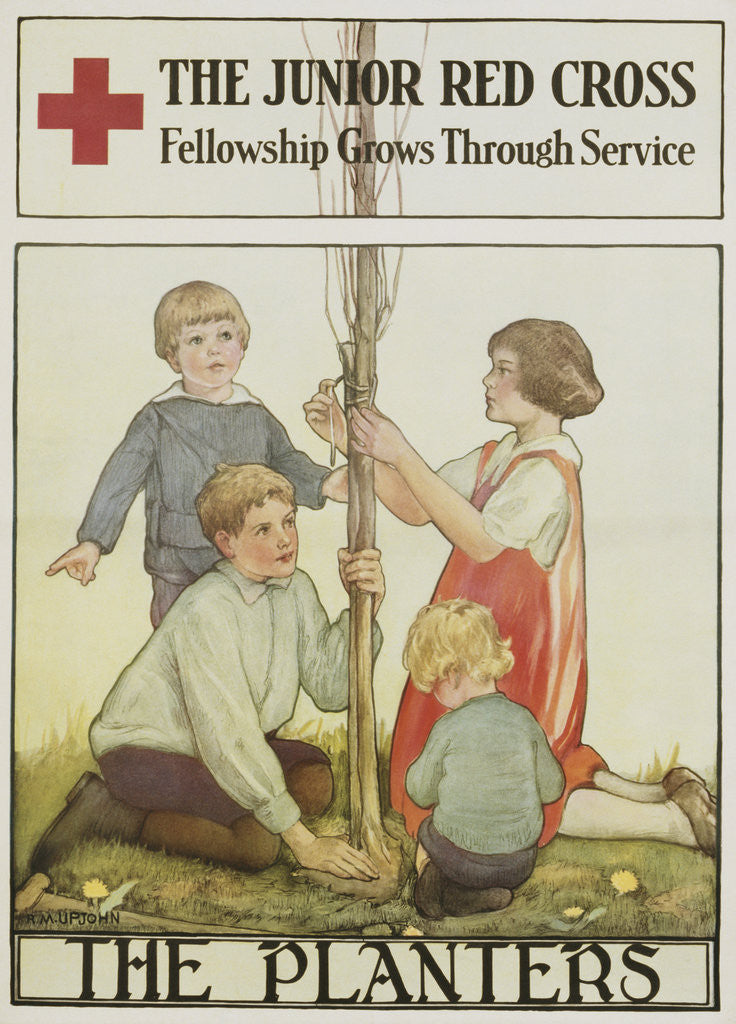 Detail of The Junior Red Cross Poster by Anna Milo Upjohn