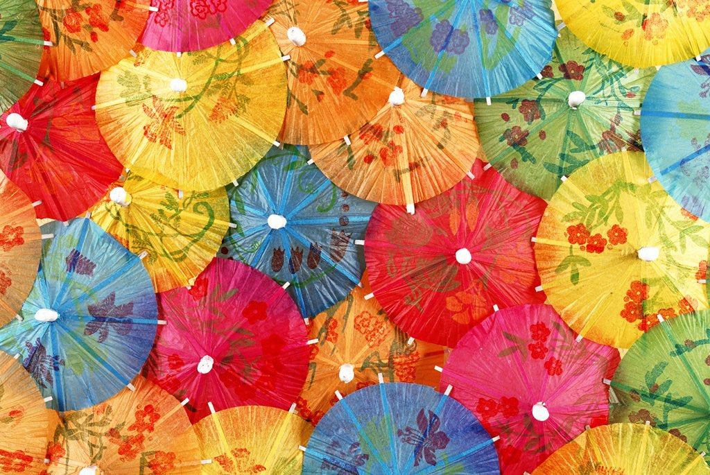 Detail of Colourful paper shades by Anonymous