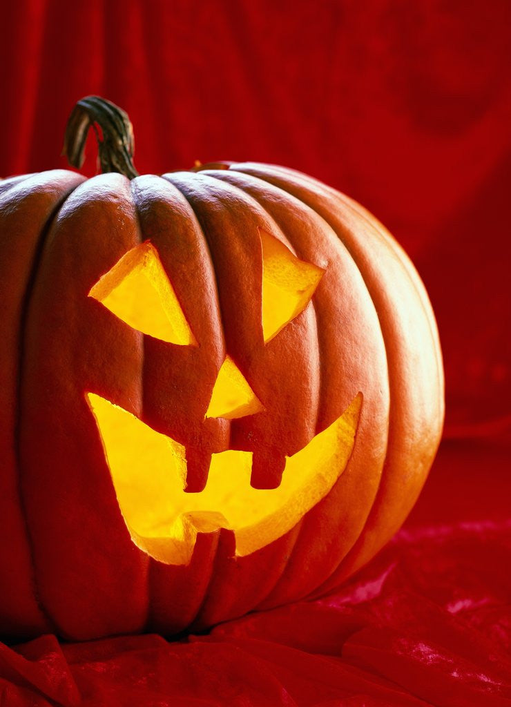 Detail of Halloween pumpkin by Corbis