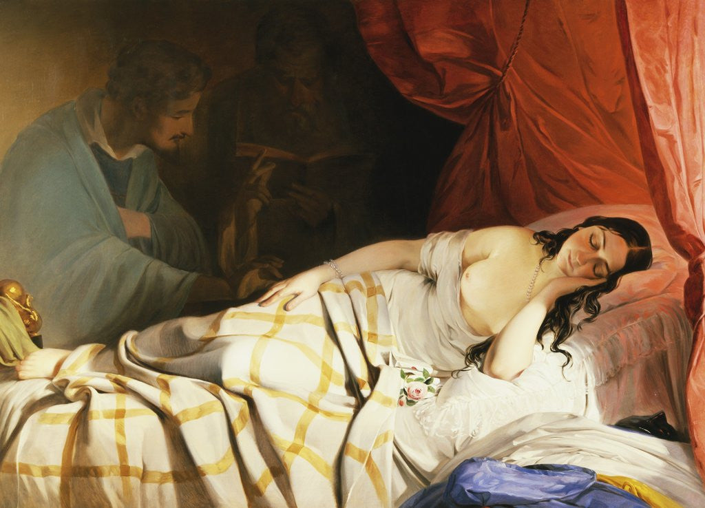 Detail of The Dream by Friedrich von Amerling