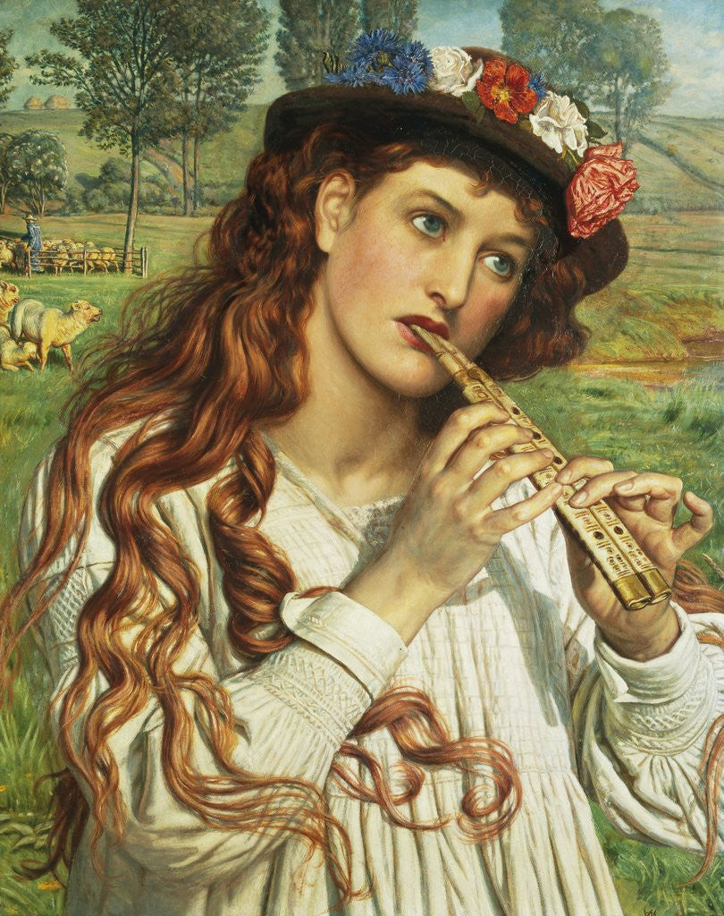 Detail of Amaryllis, or the Shepherdess by William Holman Hunt