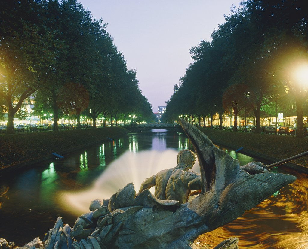 Detail of Ditch at the Koenigsallee in Dusseldorf by Anonymous