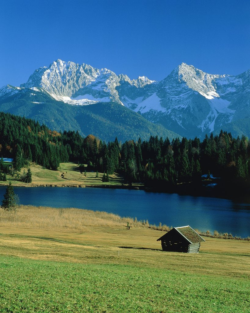 Detail of Lake 'Geroldsee' and the so called 'Karwendel' mountains by Anonymous