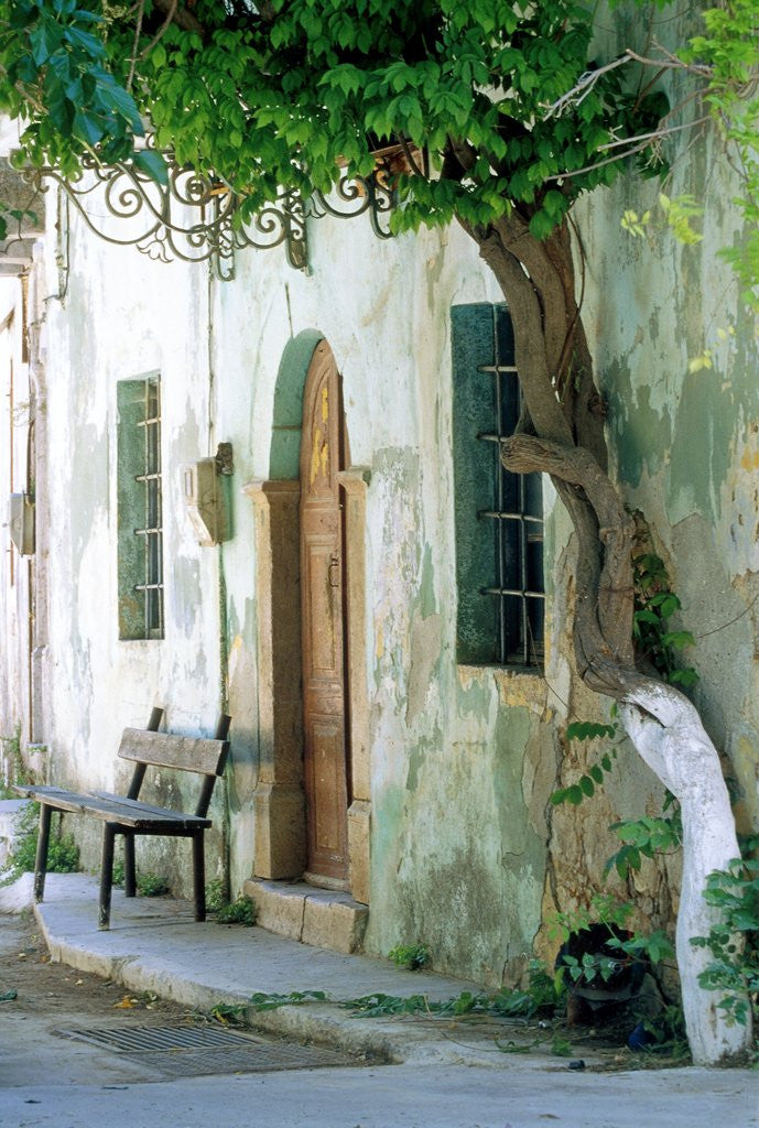 Detail of House in the village Vessa on Chios, Greece by Anonymous