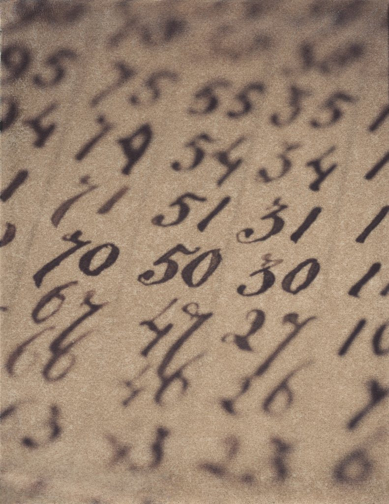 Detail of Numbers by Jennifer Kennard