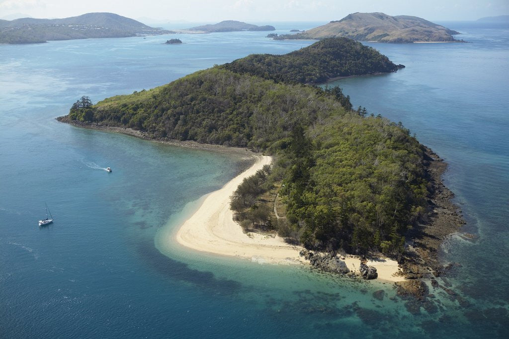 Detail of Aerial view of offshore islands, Queensland, Australia by Anonymous