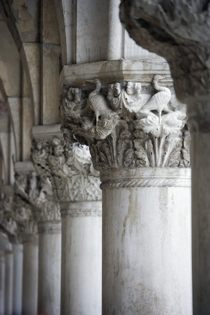 Detail of Columns of the Doge's Palace by Corbis