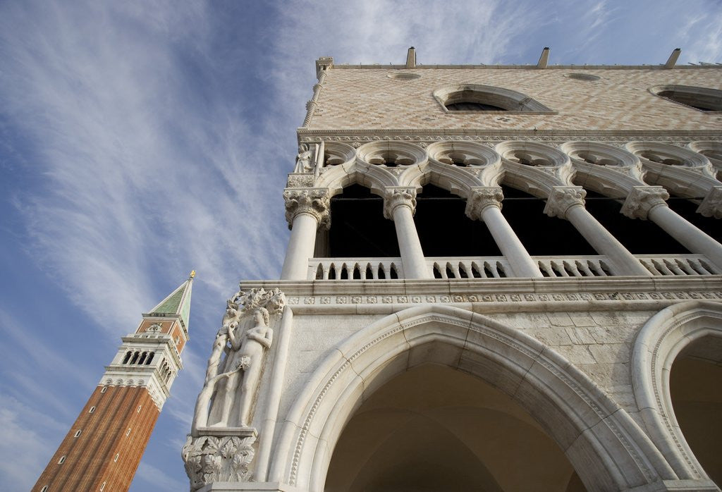 Detail of Doge's Palace and Campanile by Anonymous