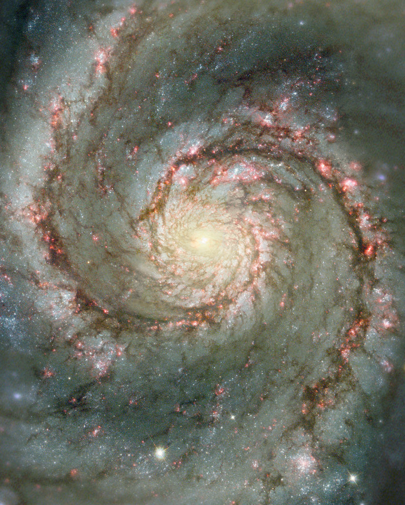 Center of the Whirlpool Galaxy by Corbis