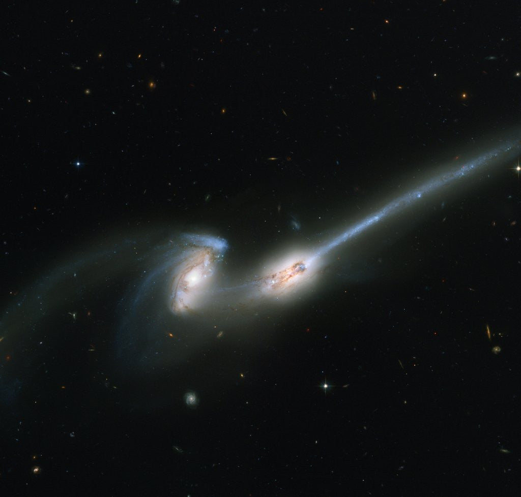 Detail of Two Merging Galaxies by Anonymous