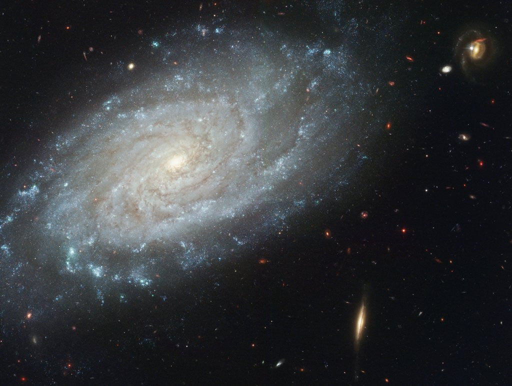 Detail of The spiral galaxy NGC 3370 by Anonymous