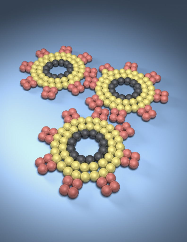 Detail of Gears Composed of Molecules by Anonymous