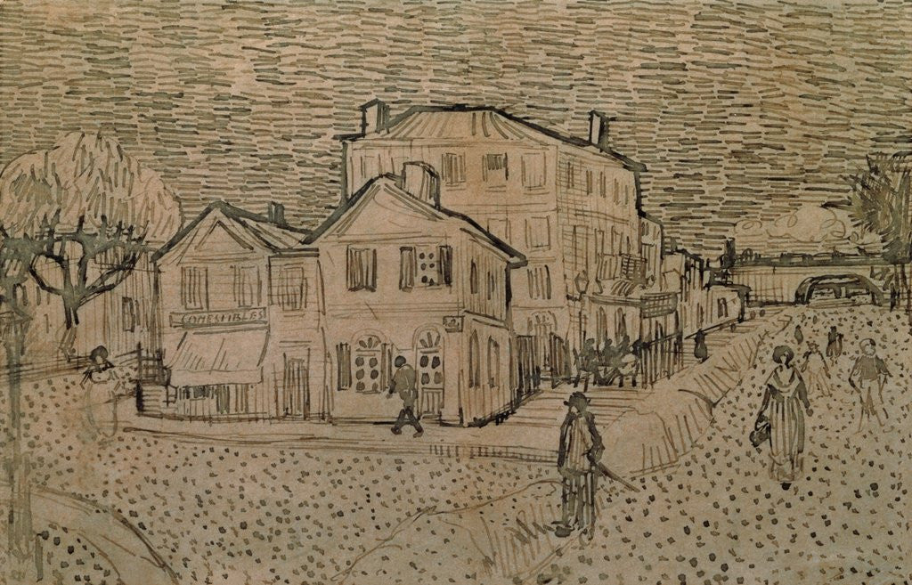 Detail of Vincent's House at Arles by Vincent Van Gogh