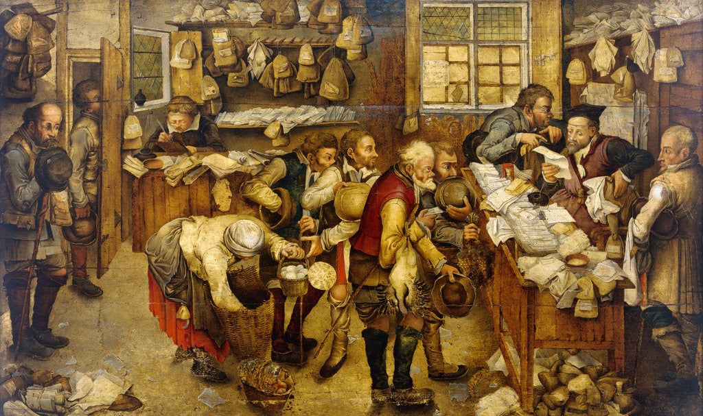 Detail of The Collector of Tithes by Pieter Breughel the Younger
