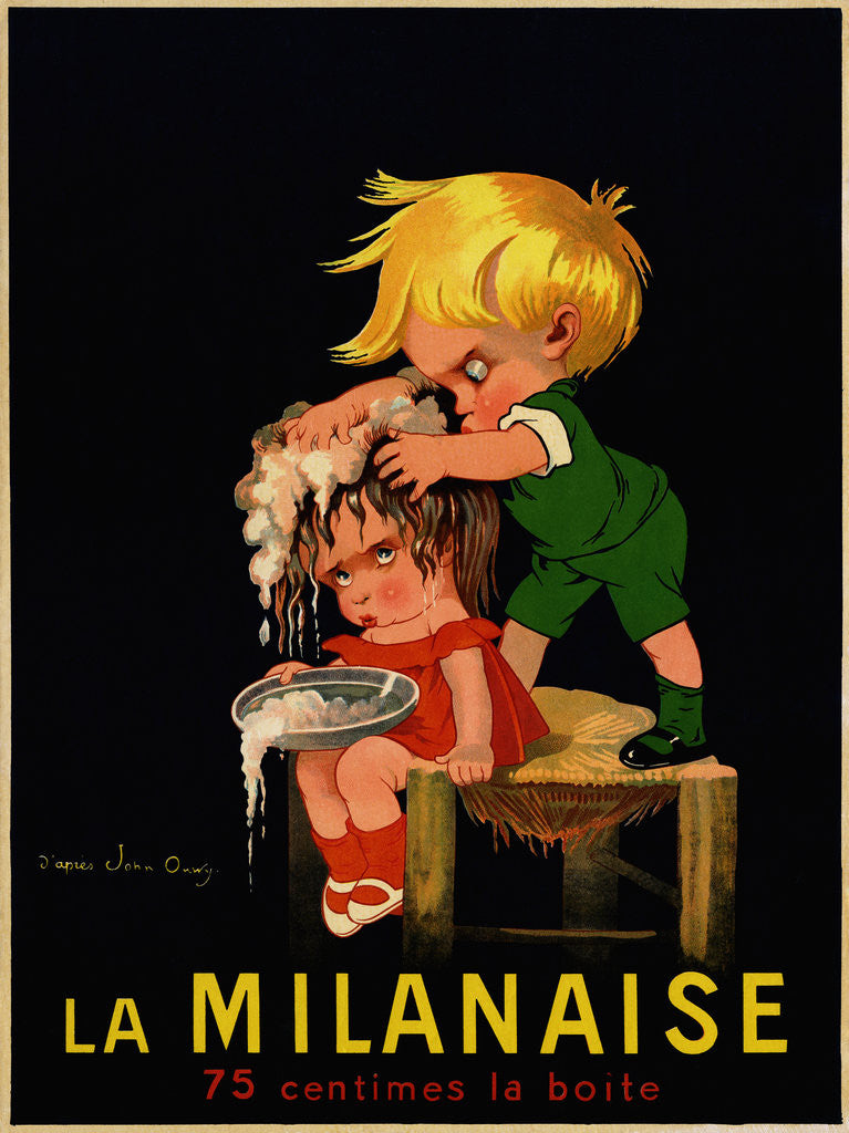 Detail of La Milanaise Poster by John Onwy