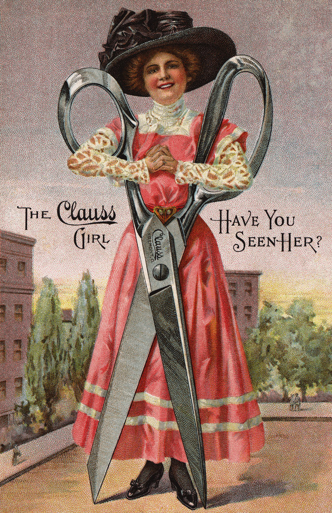Detail of The Clauss Girl Postcard by Anonymous
