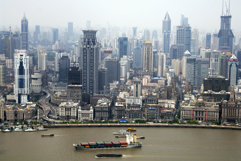 Detail of Shanghai Skyscrapers by Anonymous