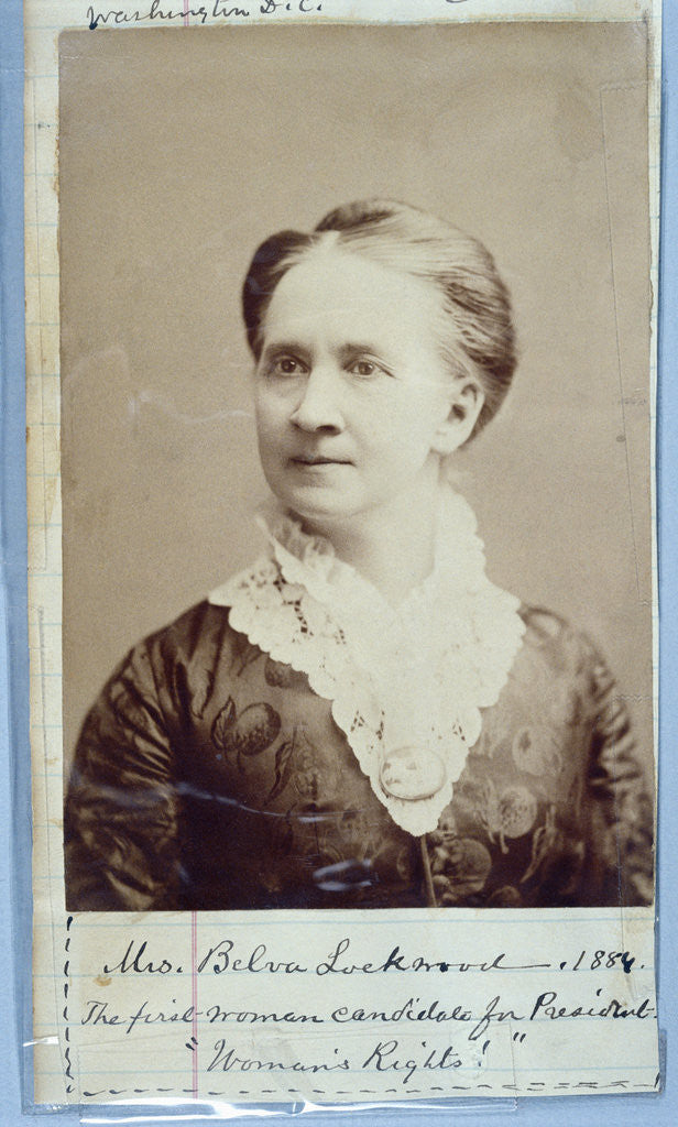 Detail of Belva Lockwood by Anonymous