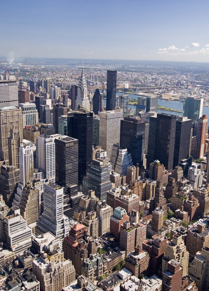 Detail of View of Central Manhattan from the Empire State Building by Corbis
