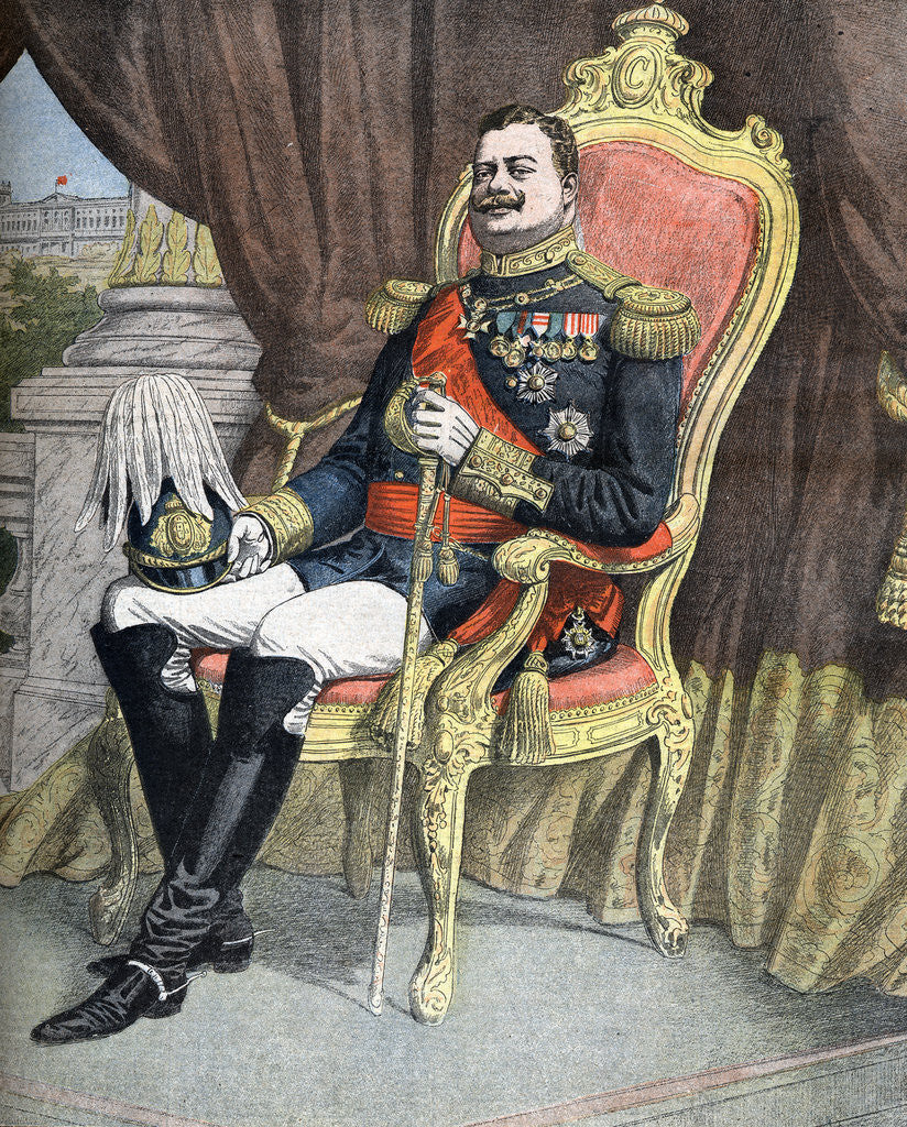 Detail of Portrait of Don Carlos I, King of Portugal by Anonymous