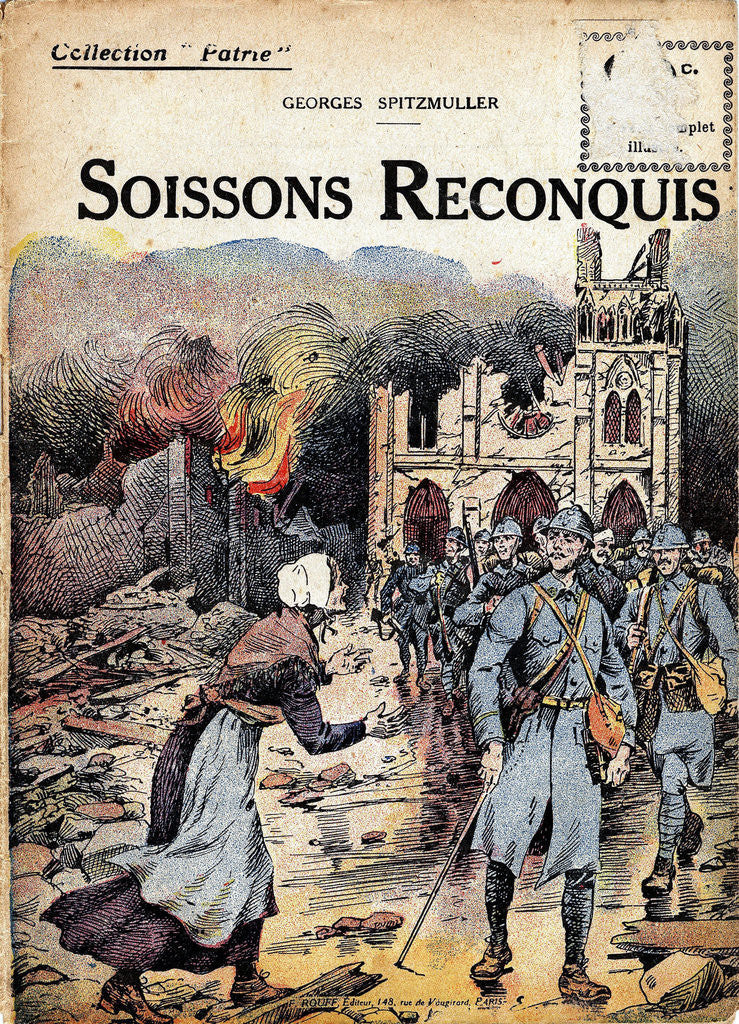 Detail of Cover Illustration of Soissons Recaptured by Georges Spitzmuller