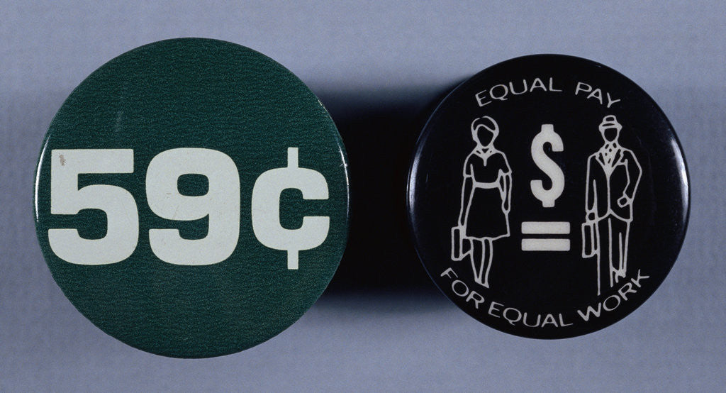 Detail of Equal Rights Button by Anonymous