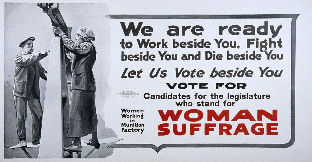 Detail of Women's Suffrage Poster by Anonymous