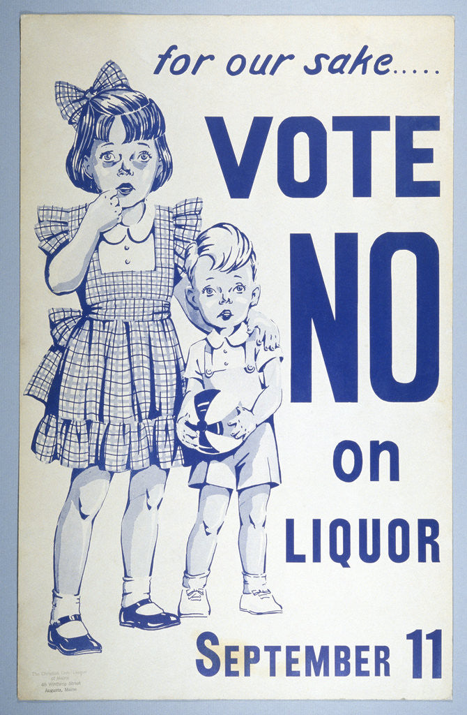 Detail of Prohibition Poster by Anonymous