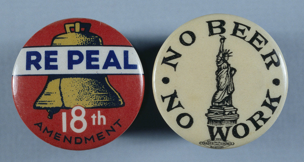 Detail of Anti-Prohibition Buttons by Corbis