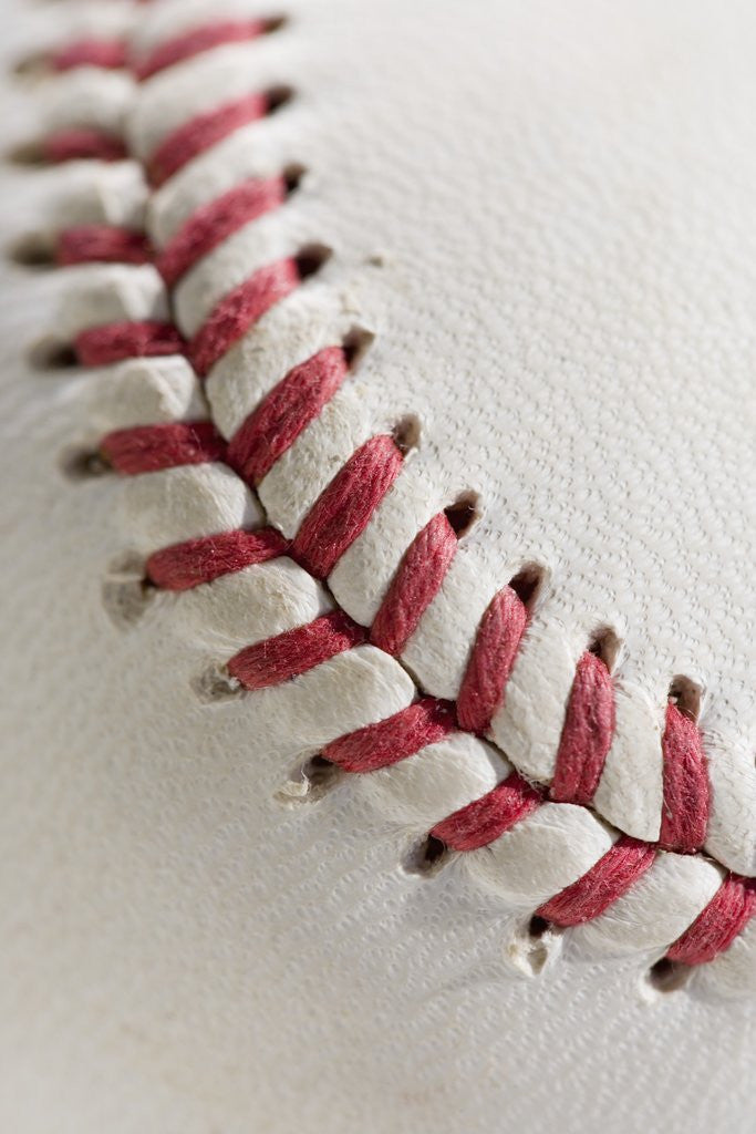 Detail of Lacing on Baseball by Corbis