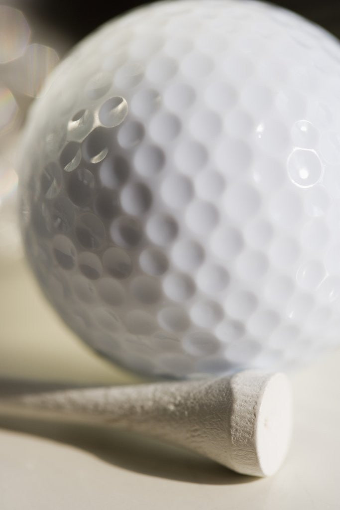 Detail of Golf Ball and Golf Tee by Anonymous