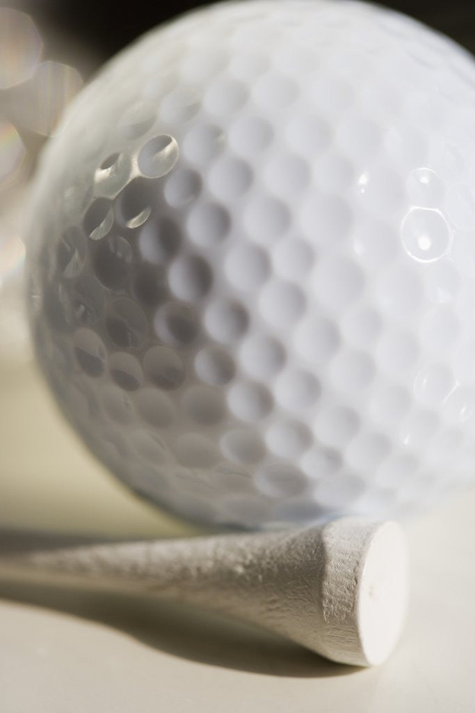 Detail of Golf Ball and Golf Tee by Corbis