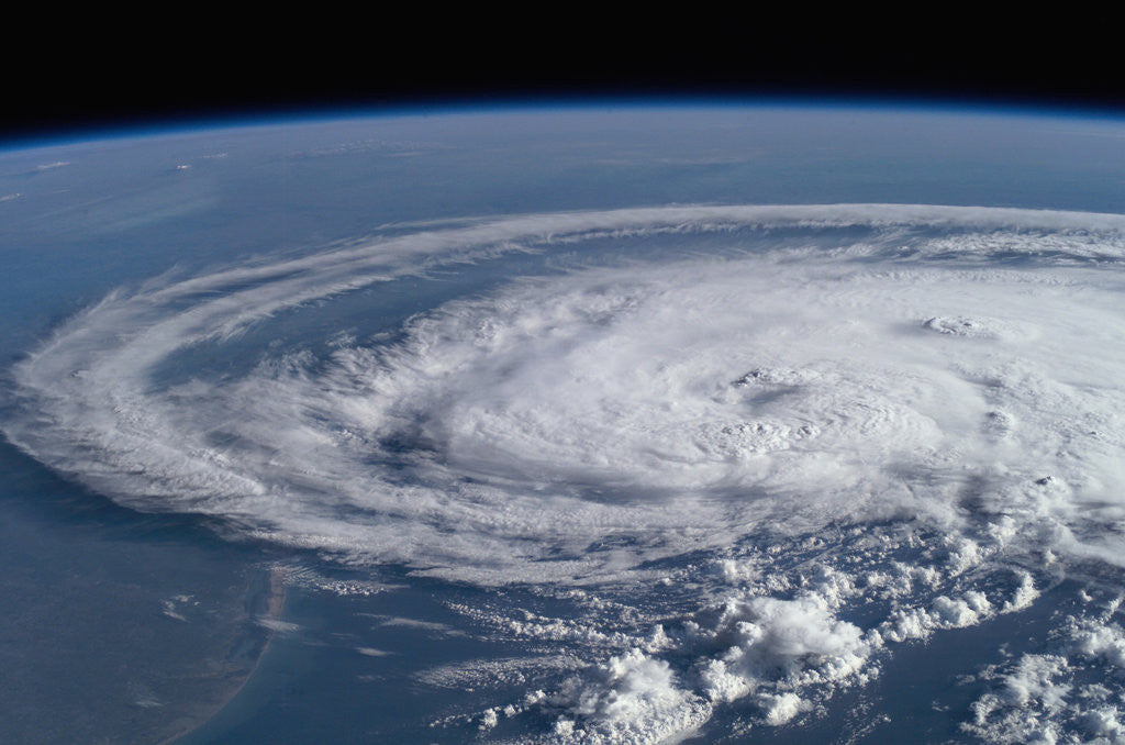Detail of Hurricane Claudette Hitting Texas by Anonymous