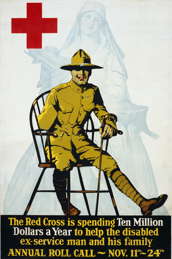 Detail of Red Cross Annual Roll Call Poster by Anonymous