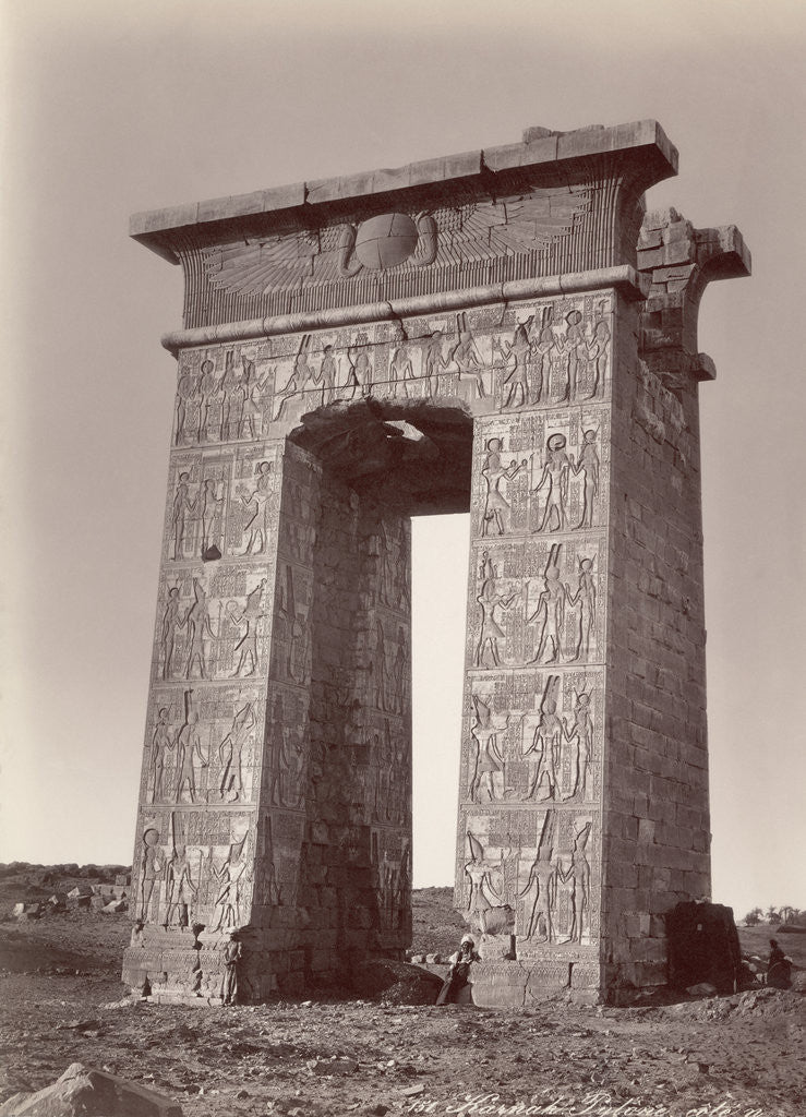 Detail of Pylon at Karnak by Anonymous