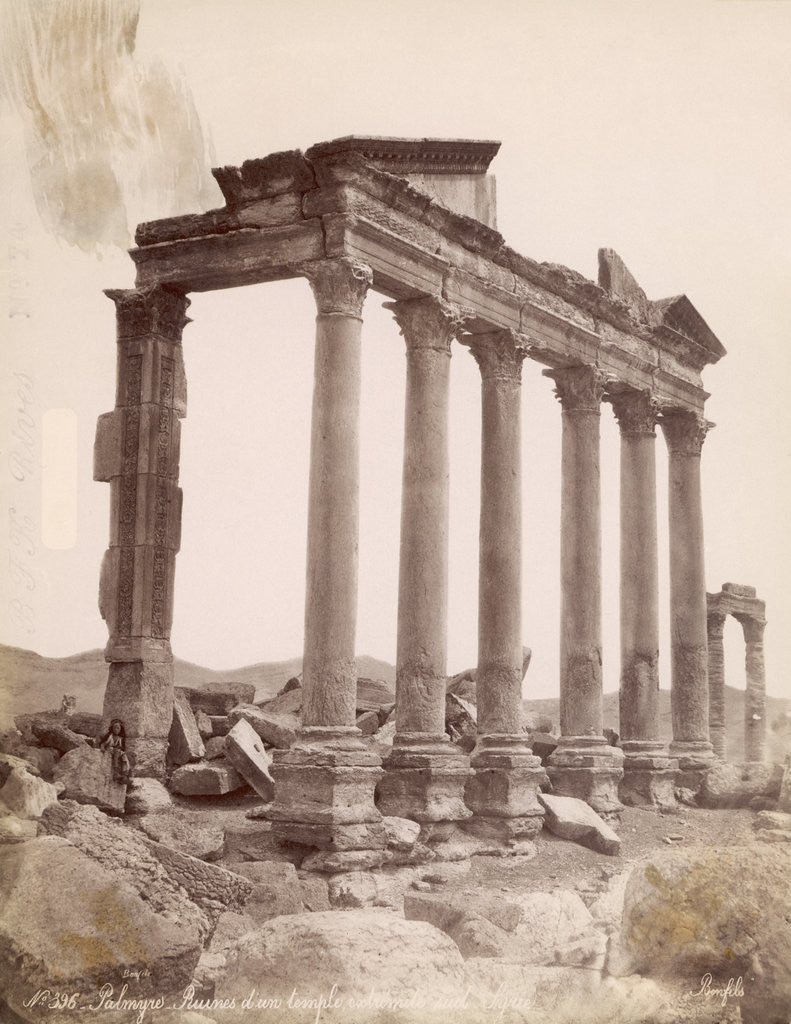Detail of Ruins of a Temple in Palmyra by Anonymous