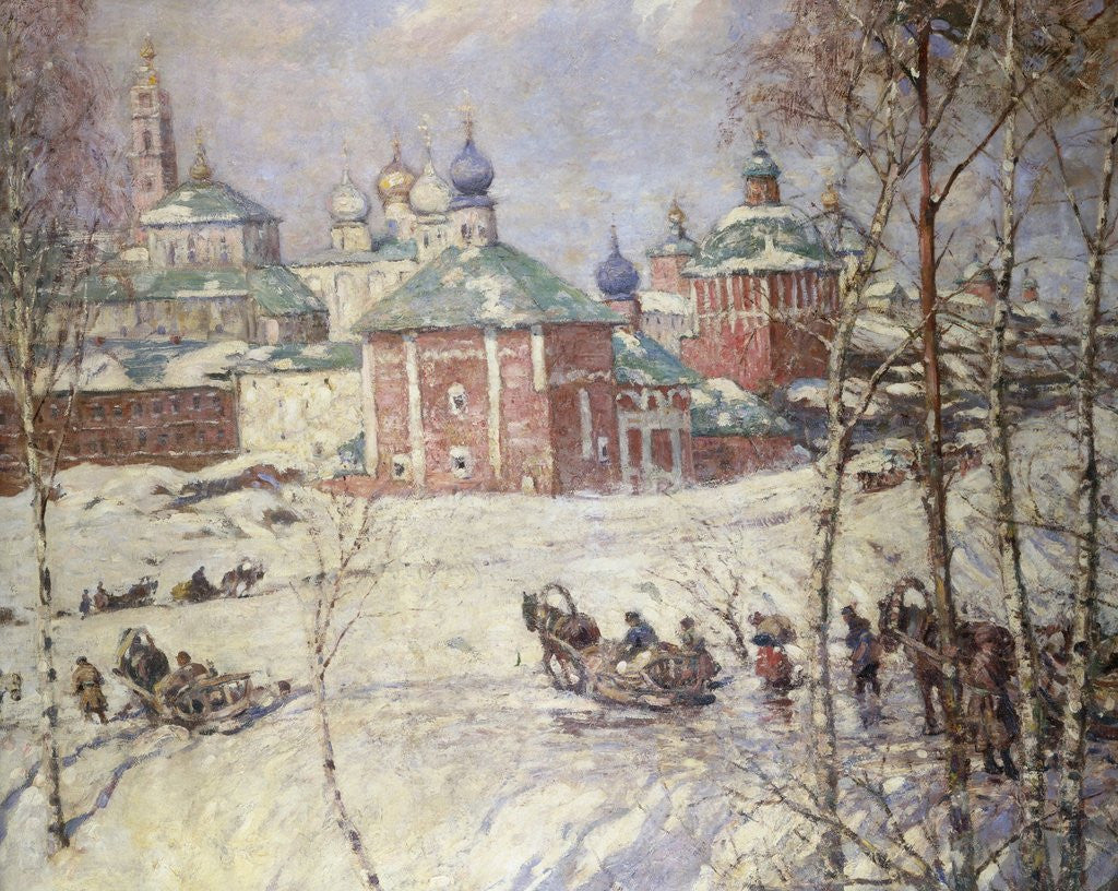 Detail of The Kremlin, Moscow, Russia, in Winter by Frederick William Jackson