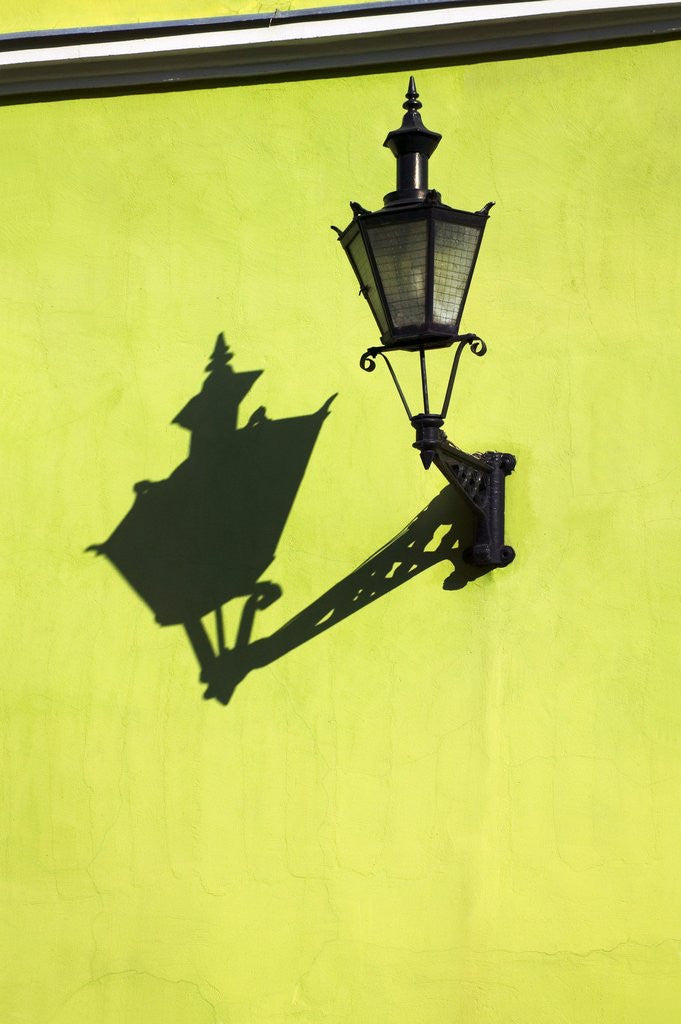 Detail of Street Light on Wall by Corbis