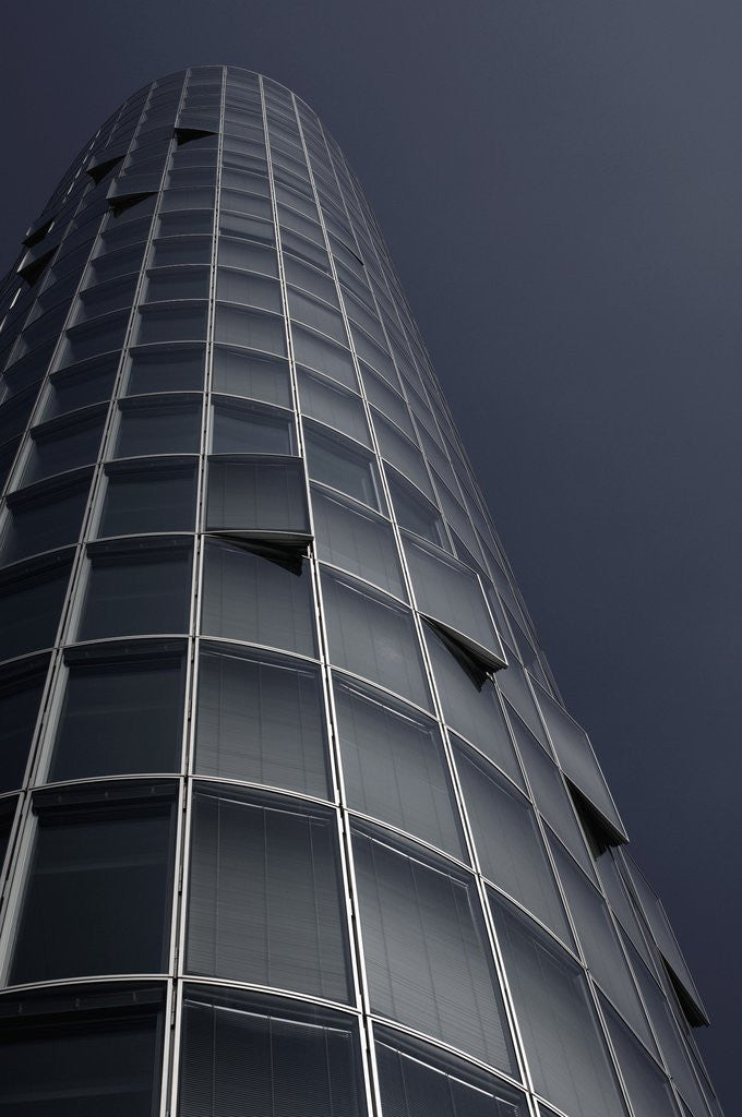 Detail of Tall Modern Office Building by Corbis