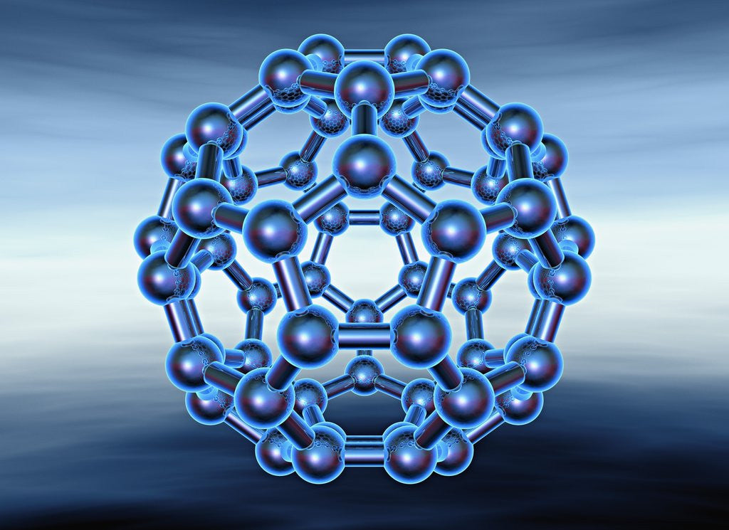 Detail of Buckyball also known as Fullerene or Buckminsterfullerene by Corbis