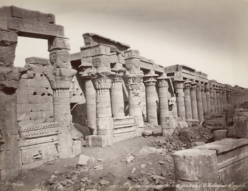 Detail of Colonnade of Temple of Isis by Anonymous